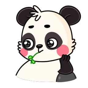 Стикер из набора Панда