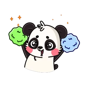 Стикер из набора Панда