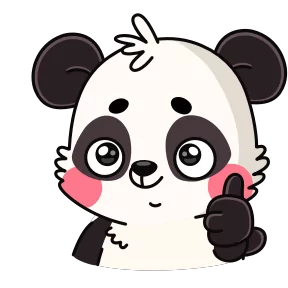 Стикер из набора Панда