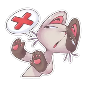 Стикер из набора Плюшевый котик