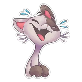 Стикер из набора Плюшевый котик