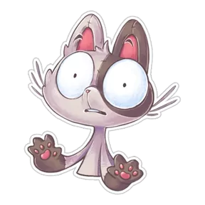 Стикер из набора Плюшевый котик