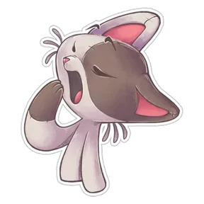 Стикер из набора Плюшевый котик