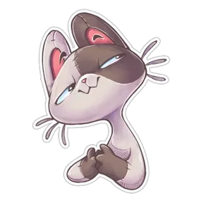 Стикер из набора Плюшевый котик