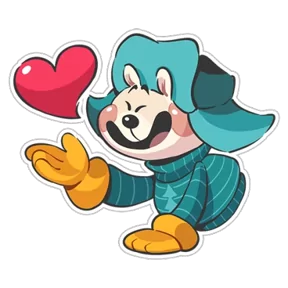 Стикер из набора Полярный мишка