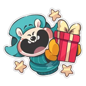 Стикер из набора Полярный мишка