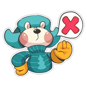 Стикер из набора Полярный мишка