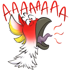 Стикер из набора Попугай