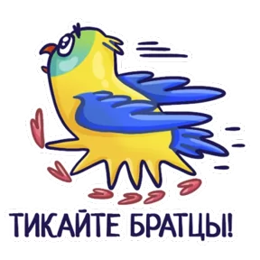Стикер из набора Попугайчики