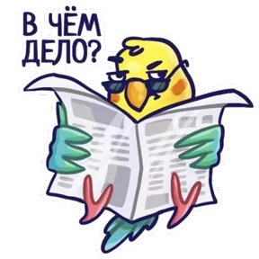 Стикер из набора Попугайчики