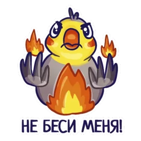 Стикер из набора Попугайчики