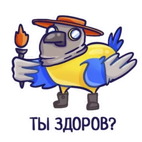 Стикер из набора Попугайчики