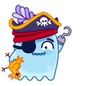 Стикер из набора Привидение