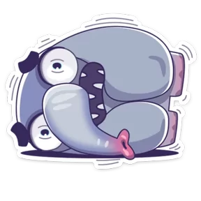 Стикер из набора Просто слон