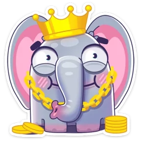 Стикер из набора Просто слон