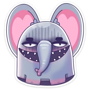 Стикер из набора Просто слон