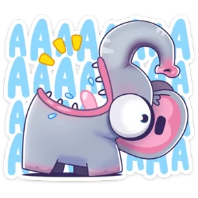 Стикер из набора Просто слон