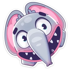 Стикер из набора Просто слон