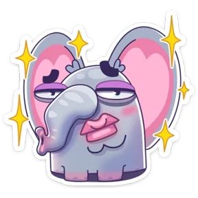 Стикер из набора Просто слон