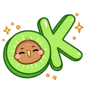 Стикер из набора Птичка киви