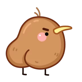 Стикер из набора Птичка киви