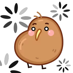 Стикер из набора Птичка киви