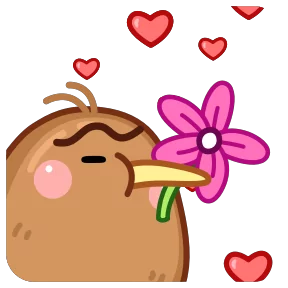 Стикер из набора Птичка киви