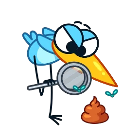 Стикер из набора Птичка