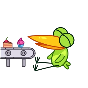 Стикер из набора Птичка