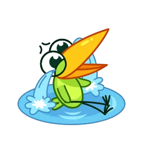 Стикер из набора Птичка