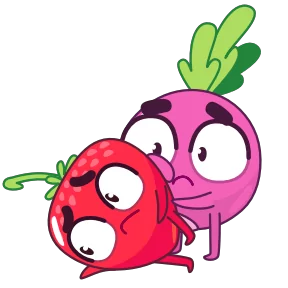 Редиска и клубничка