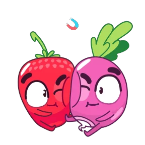 Стикер из набора Редиска и клубничка