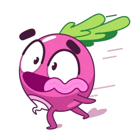 Стикер из набора Редиска и клубничка