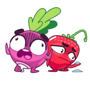 Стикер из набора Редиска и клубничка