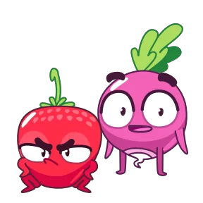 Стикер из набора Редиска и клубничка