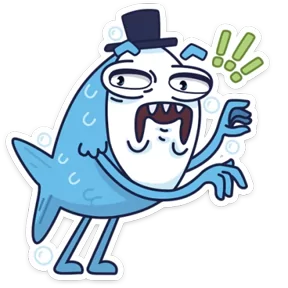 Стикер из набора Рыба пошла