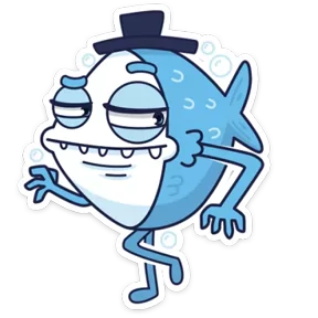 Стикер из набора Рыба пошла