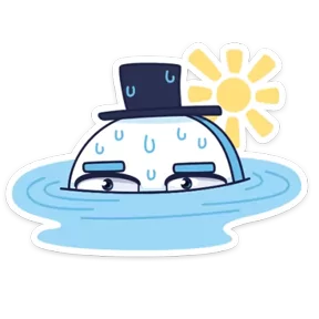 Стикер из набора Рыба пошла