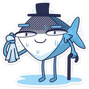 Стикер из набора Рыба пошла