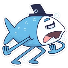 Стикер из набора Рыба пошла