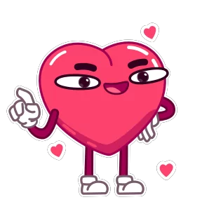 Стикер из набора Сердечко