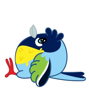 Стикер из набора Синичка