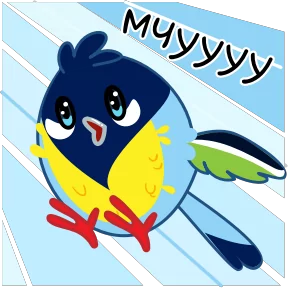 Стикер из набора Синичка