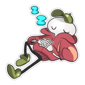 Стикер из набора Skeleton