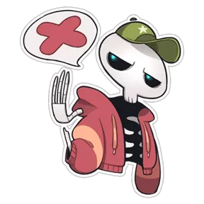 Стикер из набора Skeleton