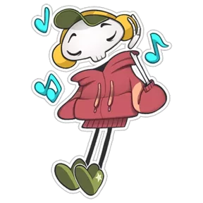 Стикер из набора Skeleton