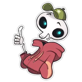 Стикер из набора Skeleton
