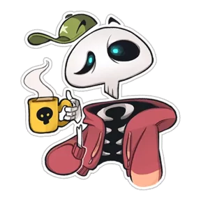 Стикер из набора Skeleton
