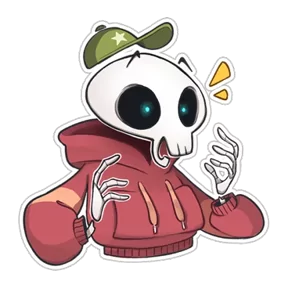 Стикер из набора Skeleton