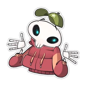 Стикер из набора Skeleton